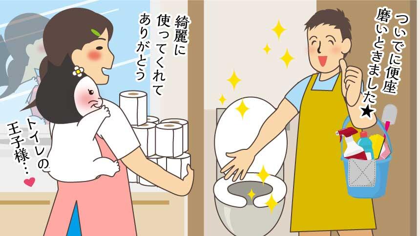 ついでに便座磨いときました。綺麗に使ってくれてありがとう。