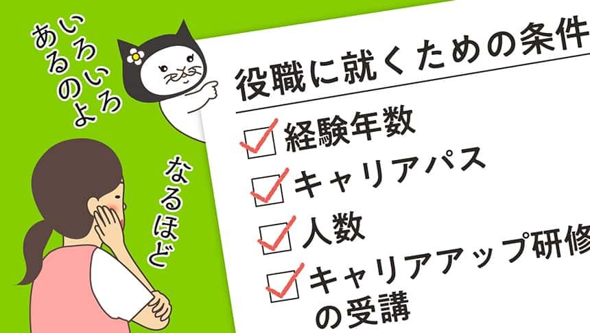 役職に就くための条件