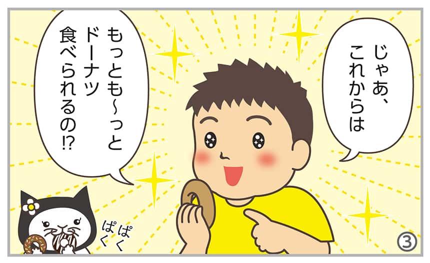 じゃあ、これからはもっとも~っとドーナツ食べられるの⁉