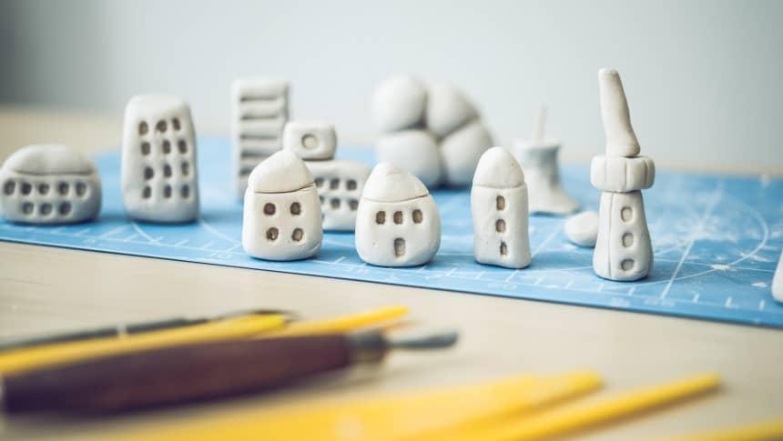 紙粘土のおうち